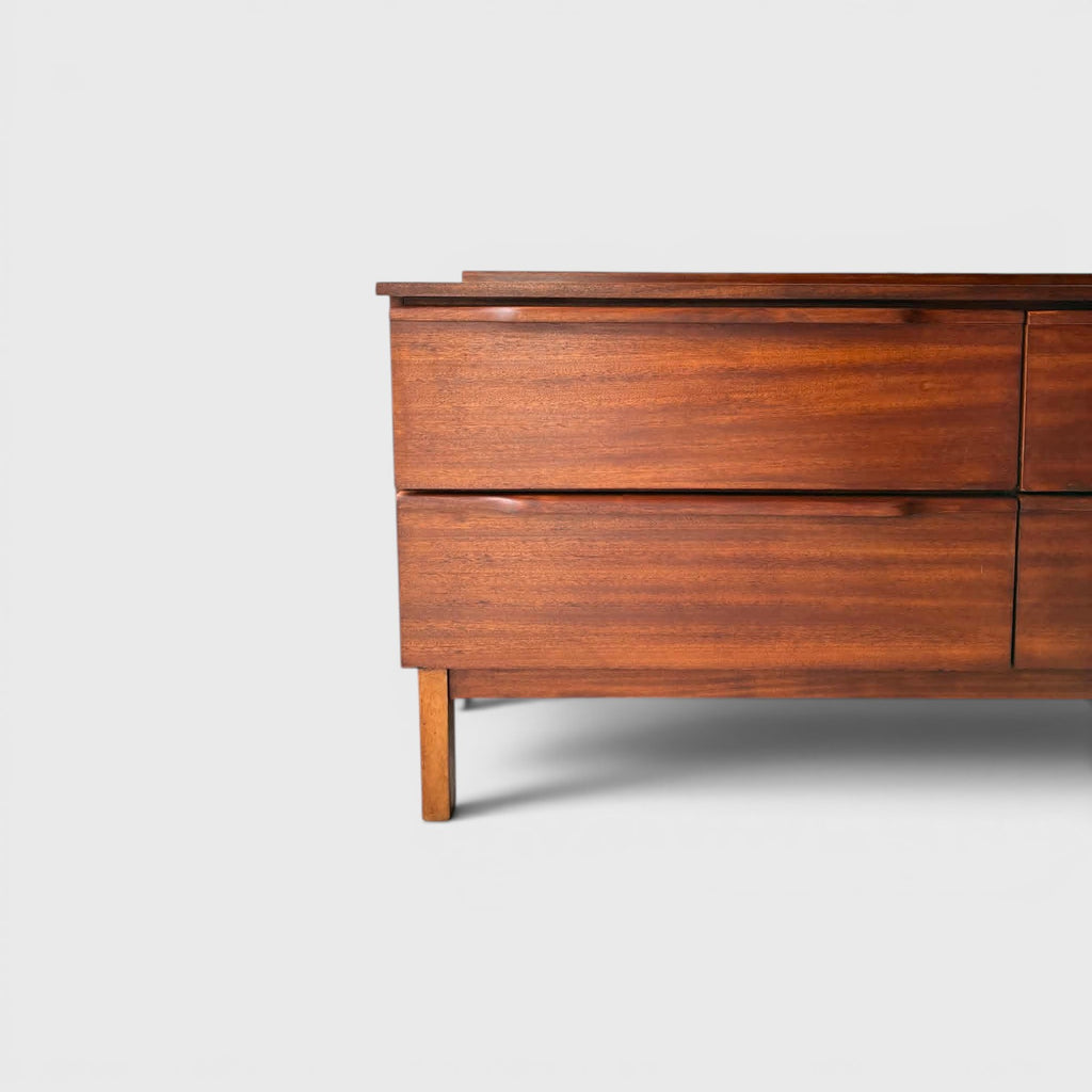 Mid-Century Modern Walnut Lowboy Sideboard