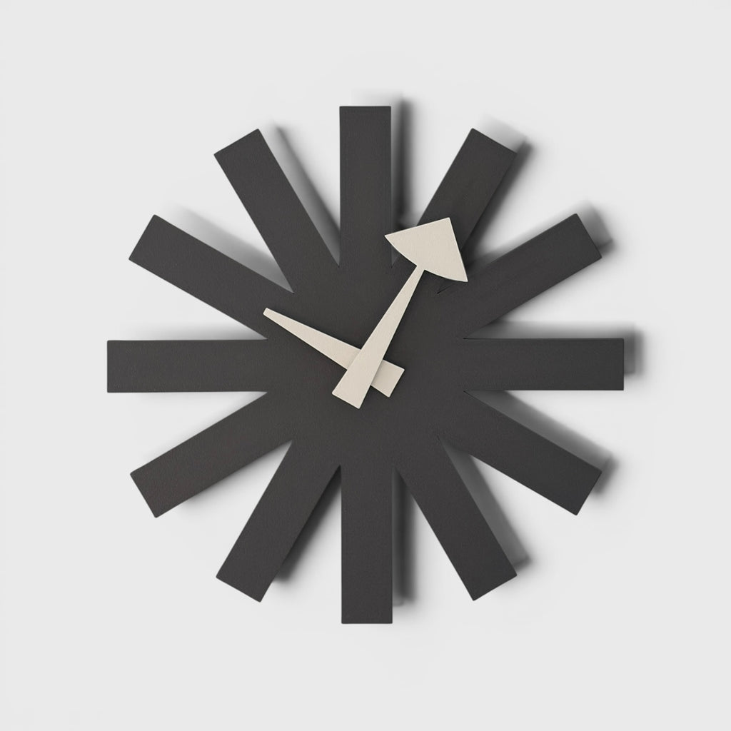 Asterisk Clock - Nardo Grey