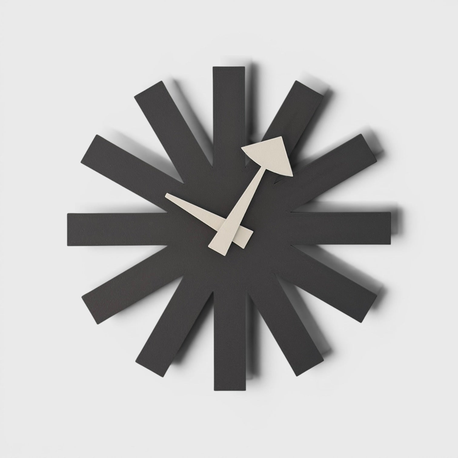 Asterisk Clock - Nardo Grey