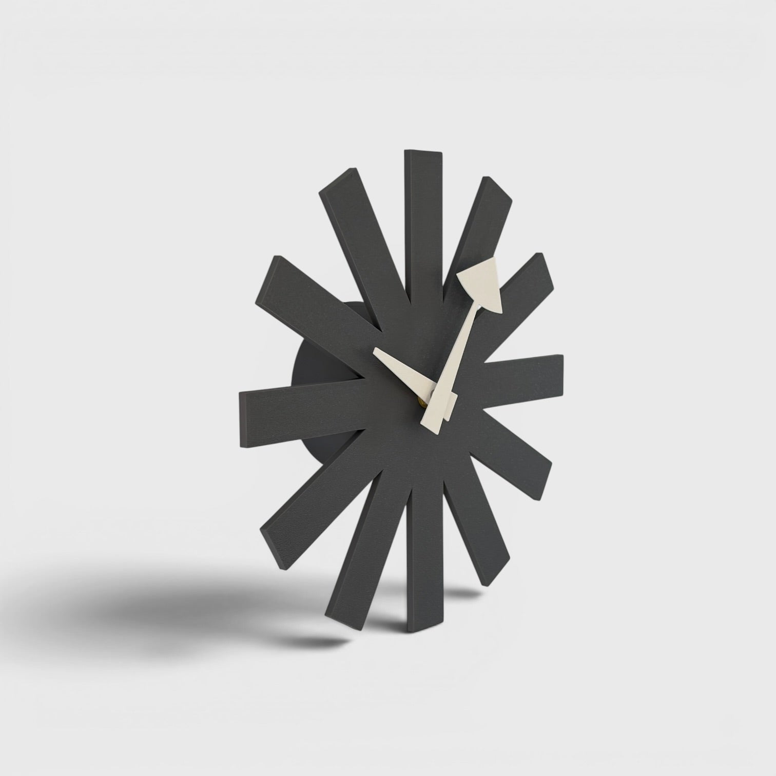 Asterisk Clock - Nardo Grey