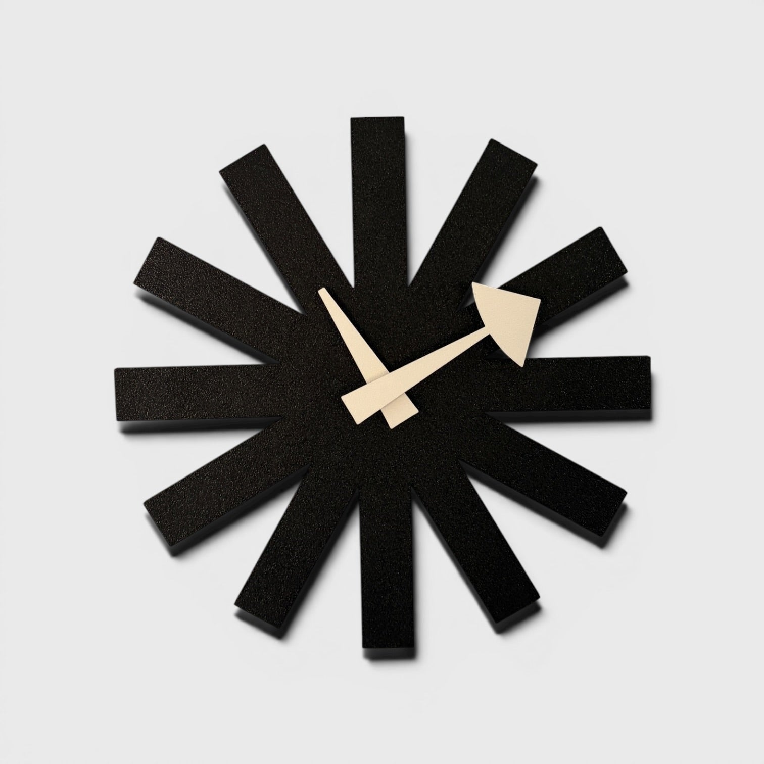 Asterisk Clock - Charcoal