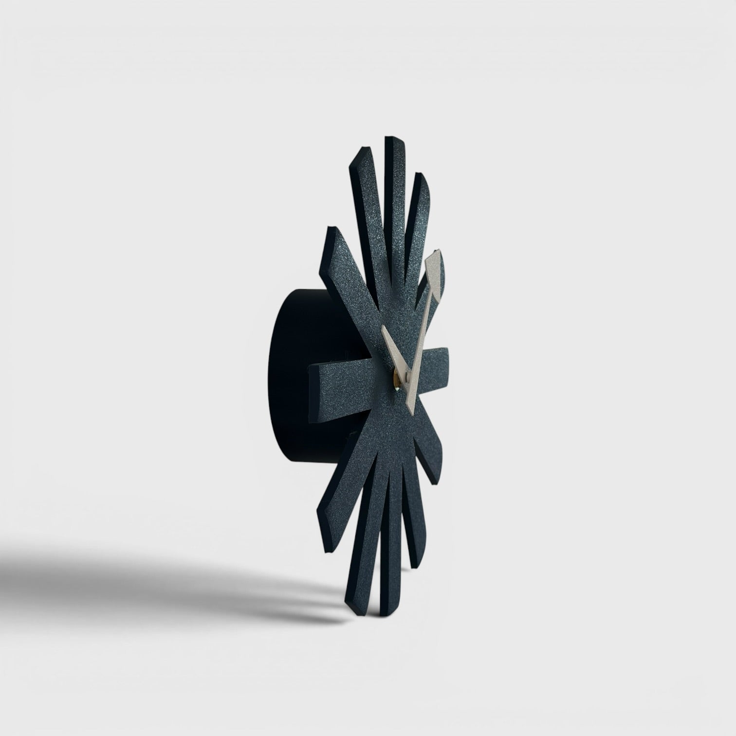 Asterisk Clock - Dark Blue