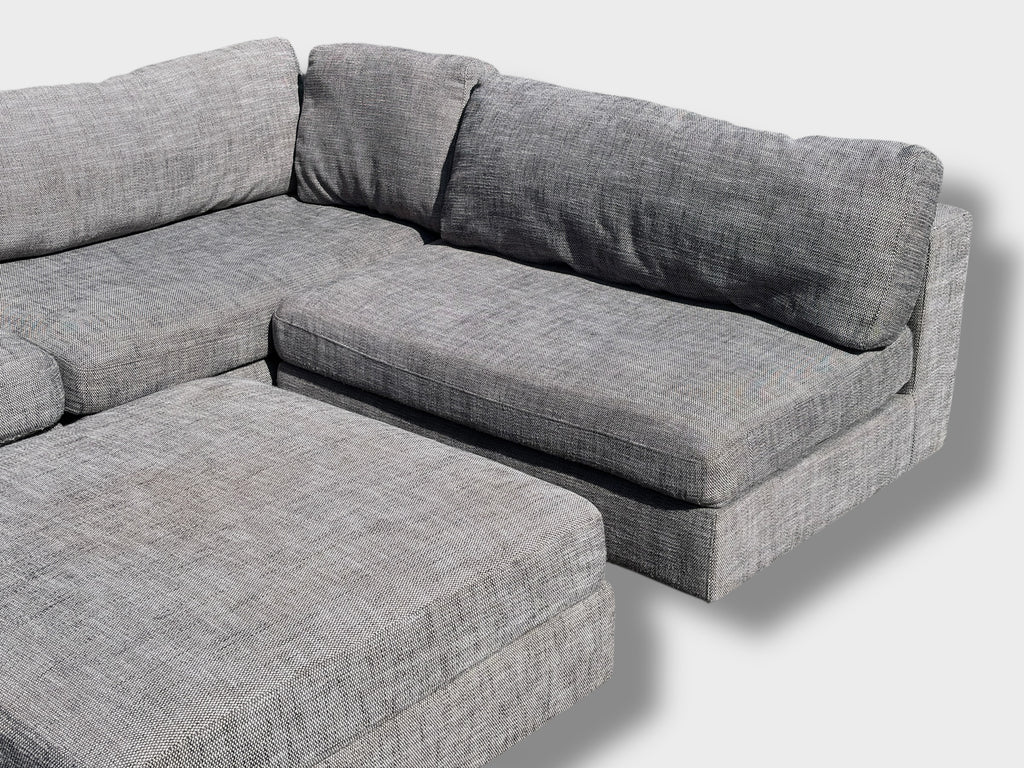 Freedom Aspect Modular Couch with Ottoman - Grey