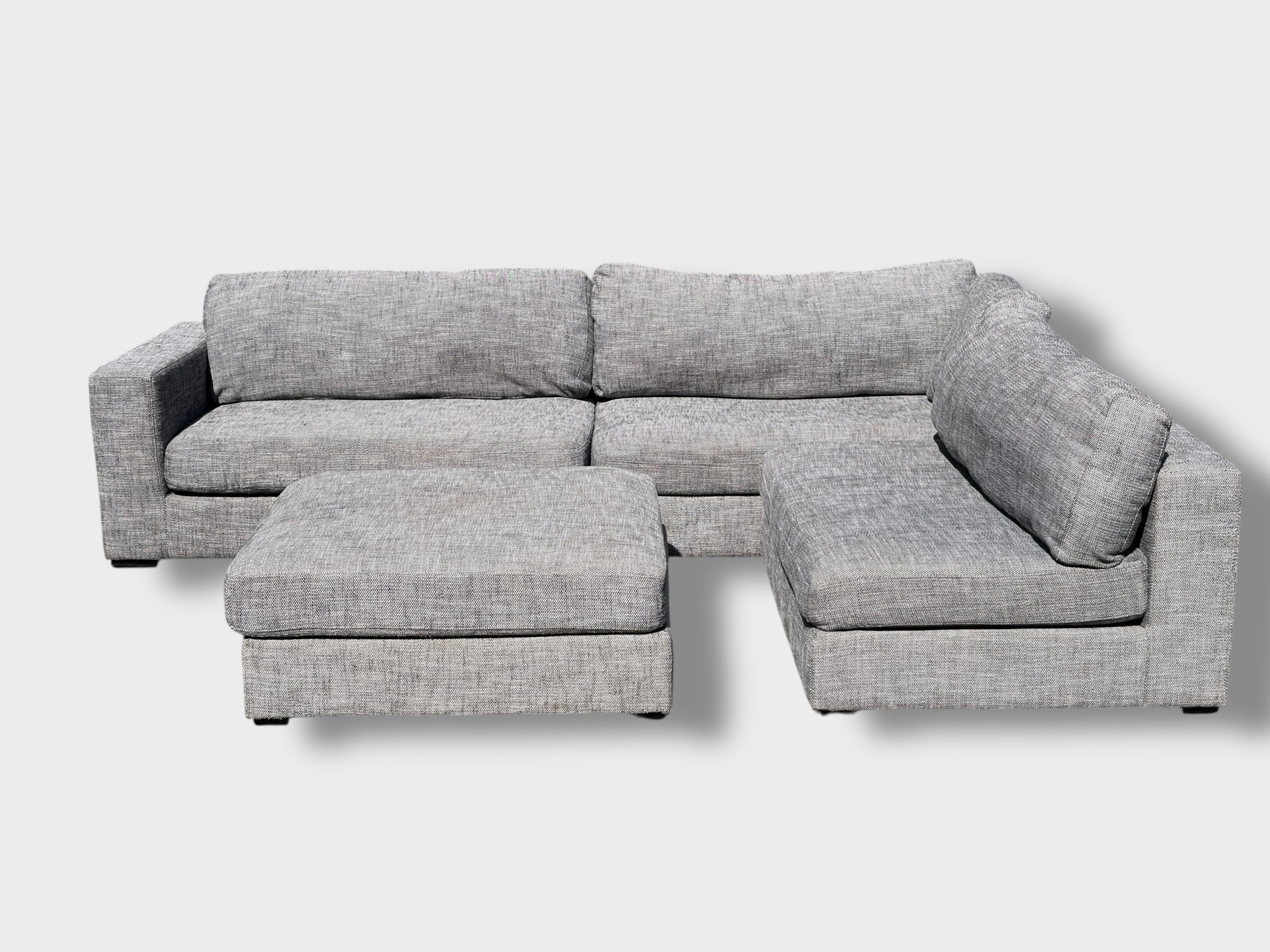 Freedom Aspect Modular Couch with Ottoman - Grey