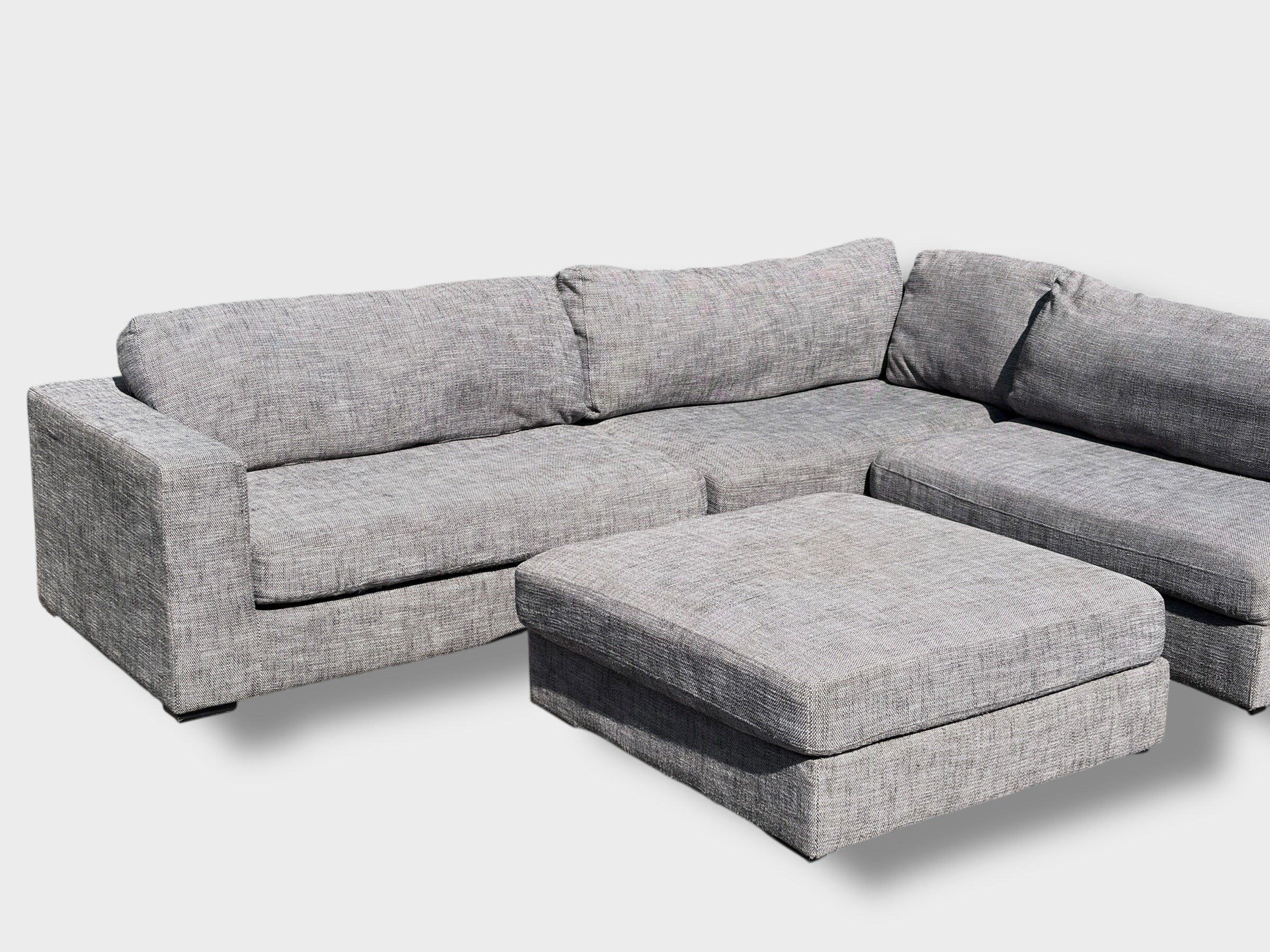 Freedom Aspect Modular Couch with Ottoman - Grey