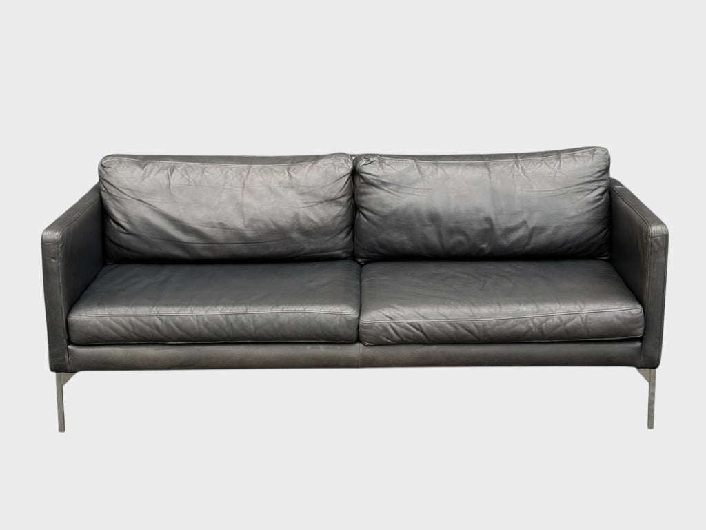 Freedom Mid-century Genuine Leather 2.5 Seater Couch