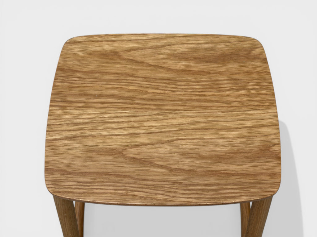 Citta Oak Radial Stool High