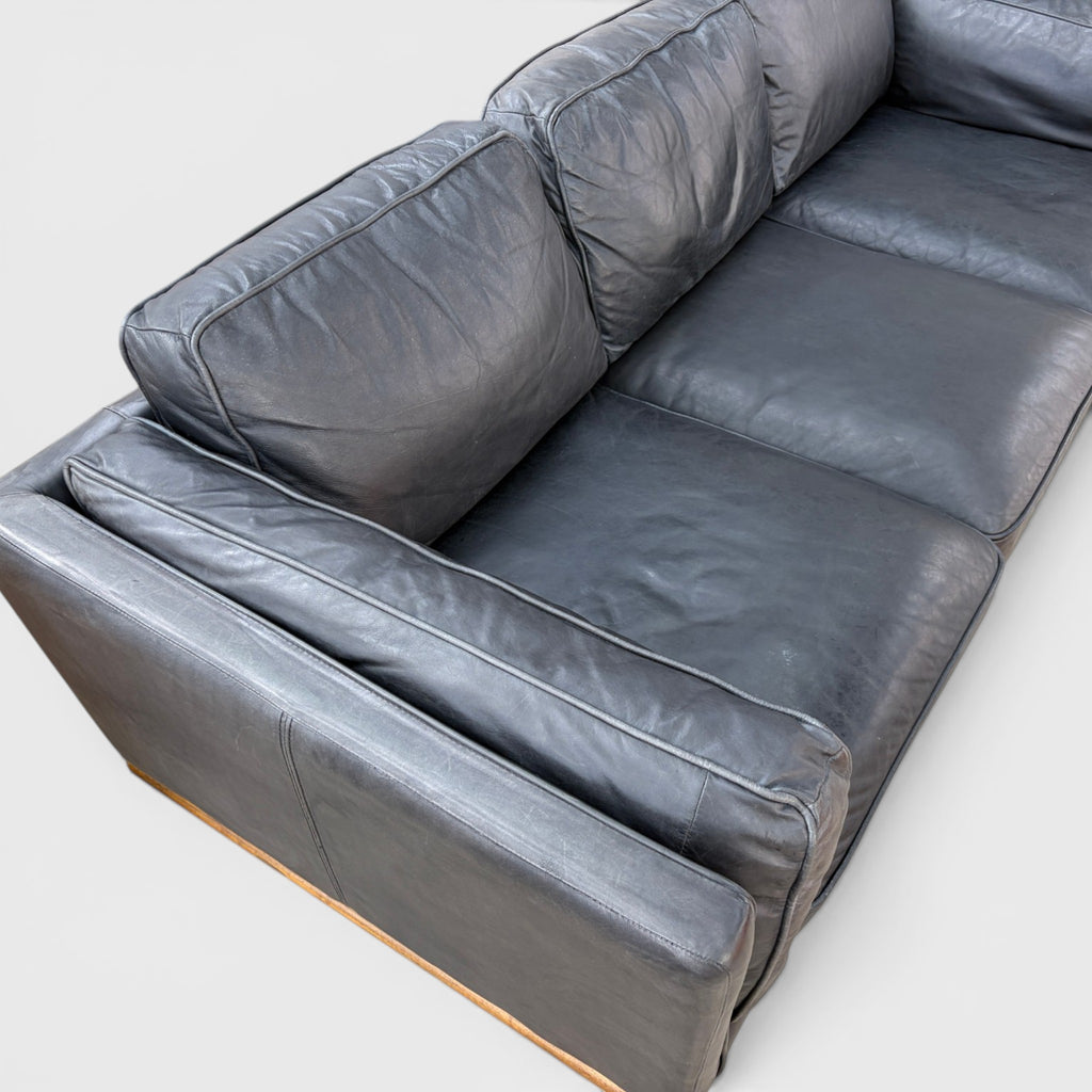 Freedom Dahlia 3 Seater Couch - Black Leather