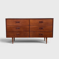 Mid Century Modern 6-Drawer Dresser