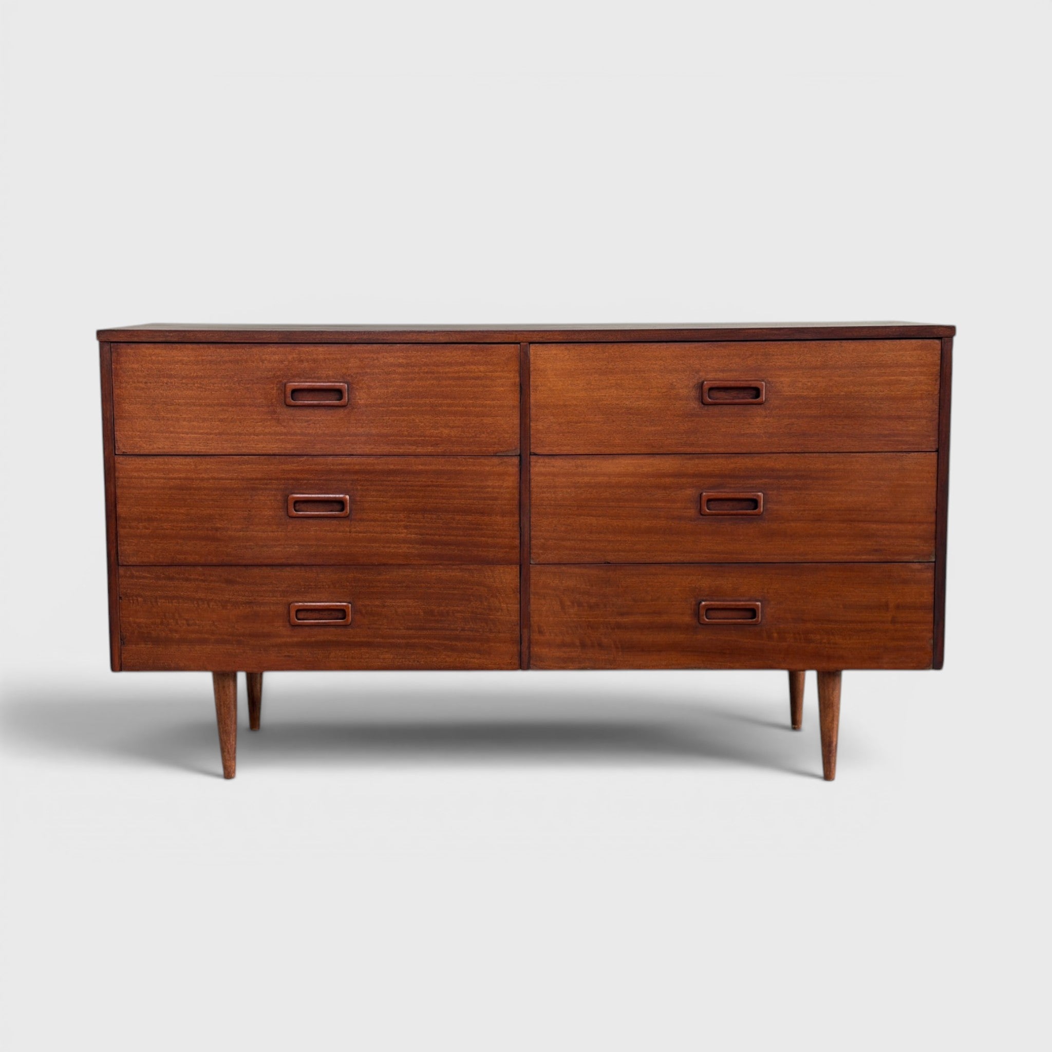 Mid Century Modern 6-Drawer Dresser