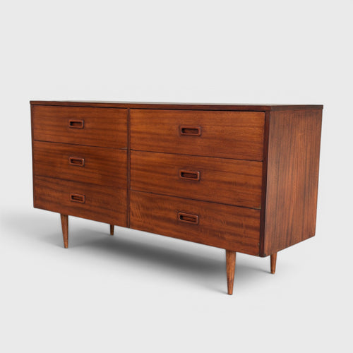 Mid Century Modern 6-Drawer Dresser