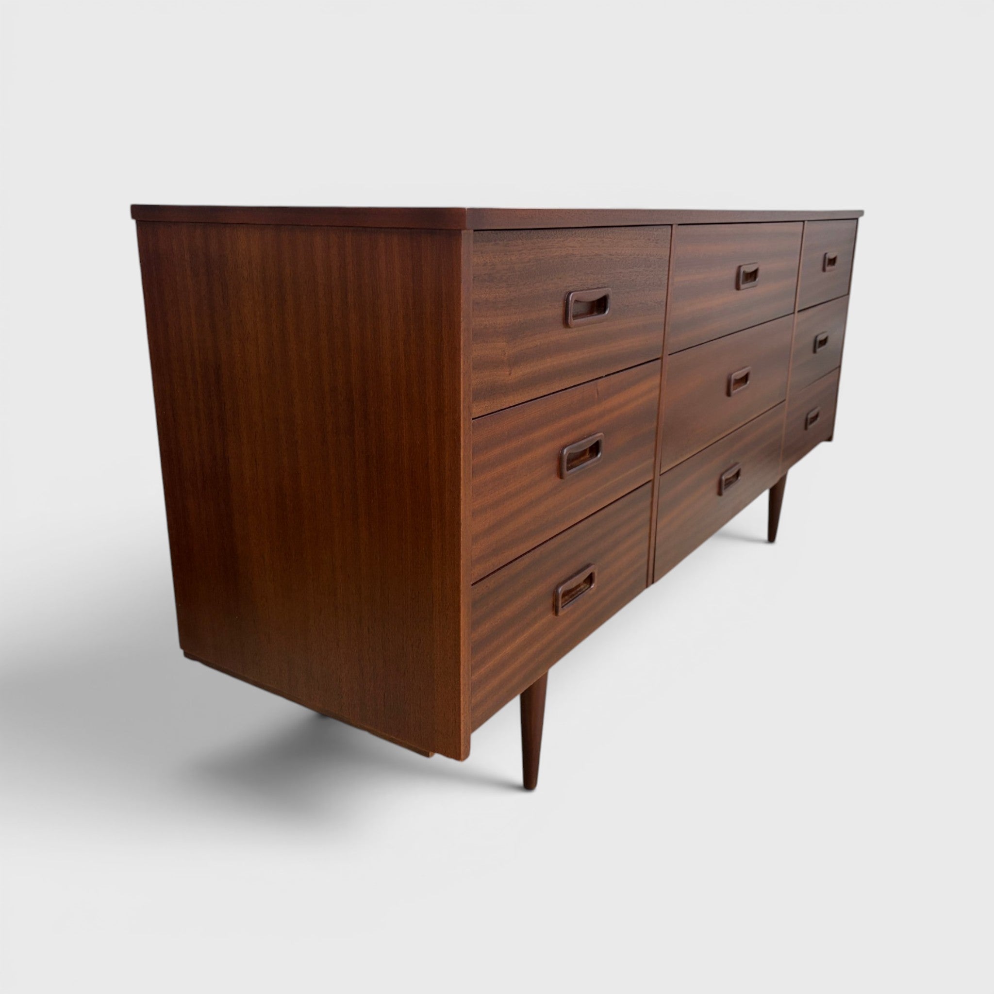 Mid Century Modern 9-Drawer Dresser