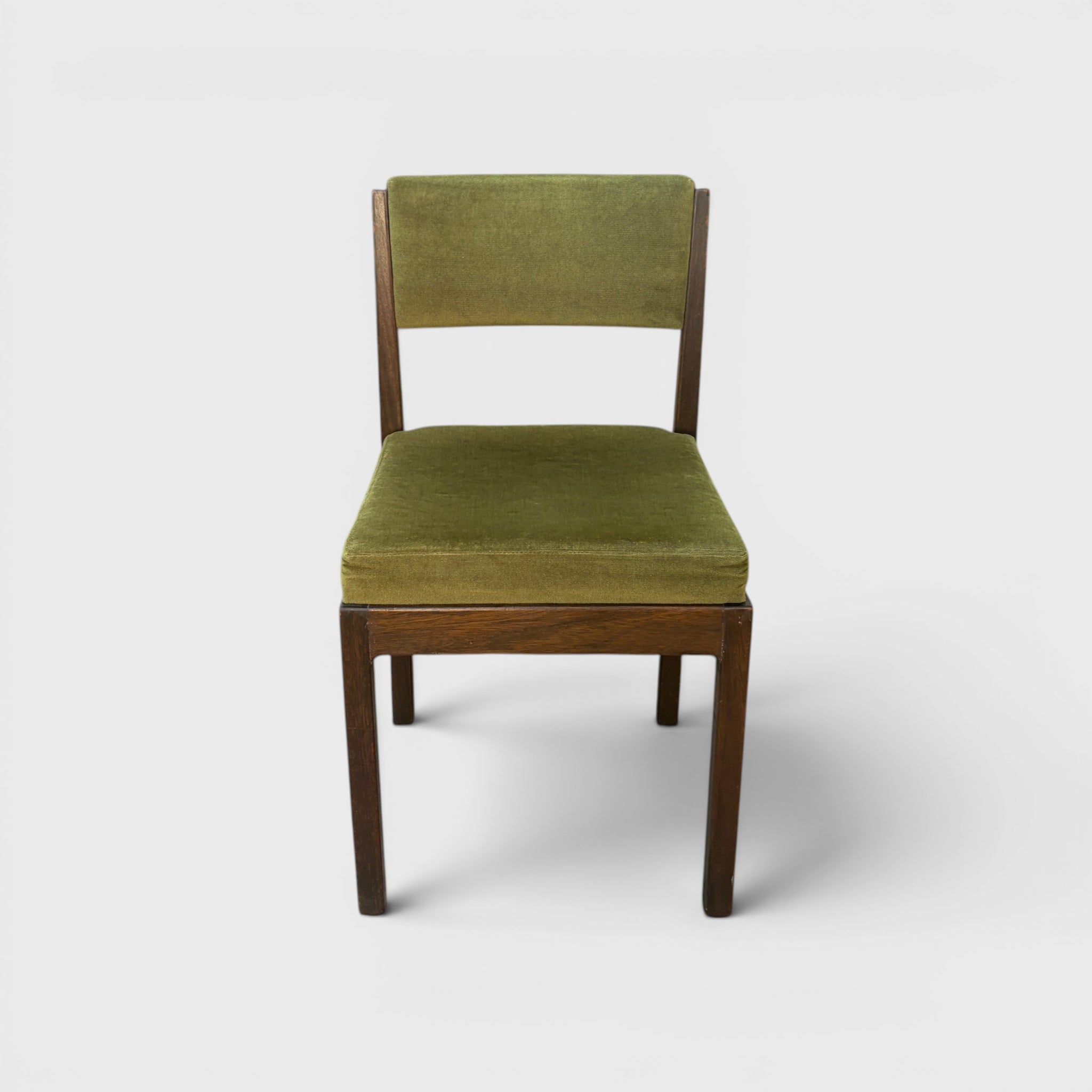 Mid Century Modern Dining Chair - Green Velvet