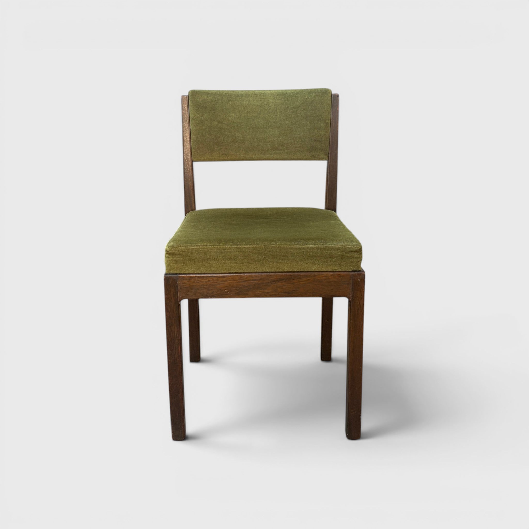 Mid Century Modern Dining Chair - Green Velvet