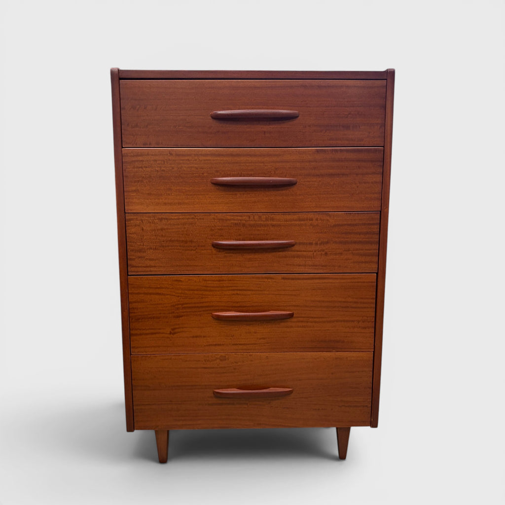 Mid-Century 5-Drawer Tallboy Chest