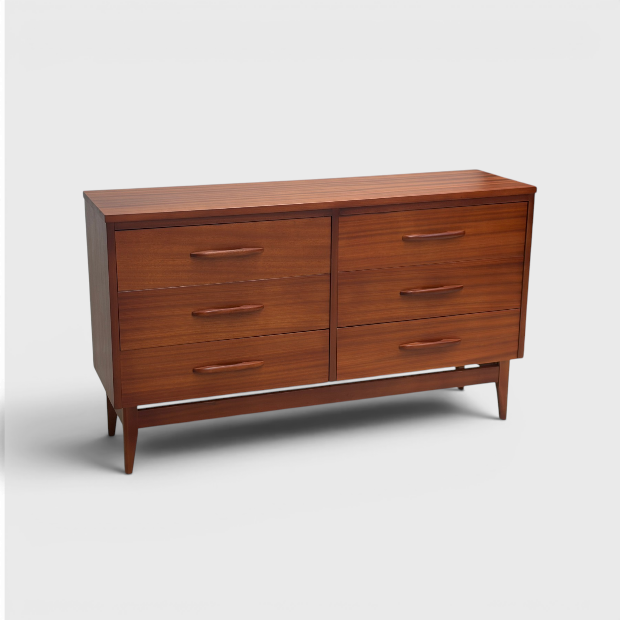Mid-Century 6-Drawer Dresser