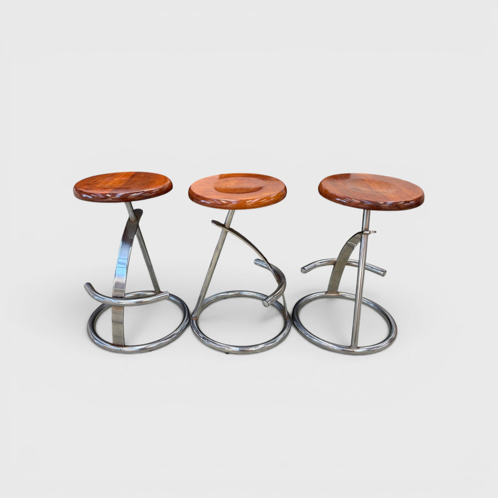 Tubular Bar Stool Set - 3x