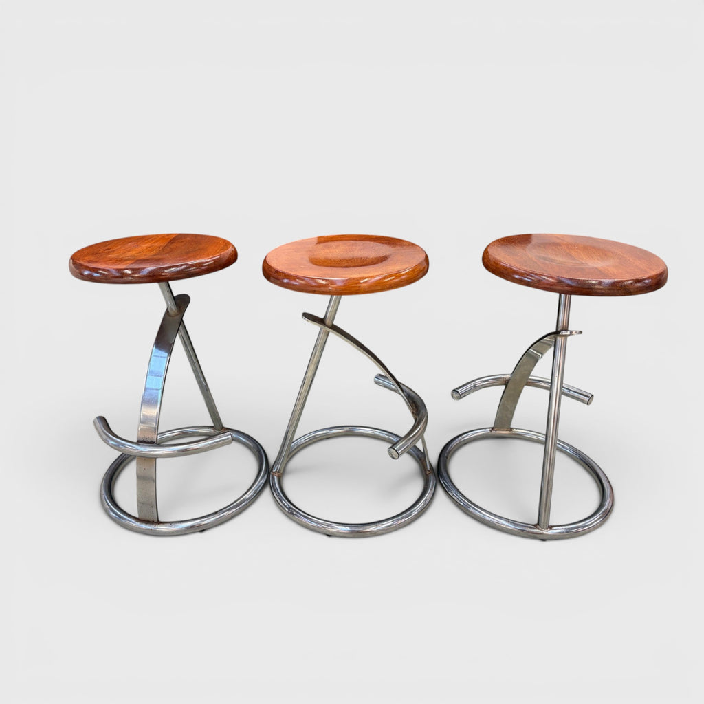 Tubular Bar Stool Set - 3x