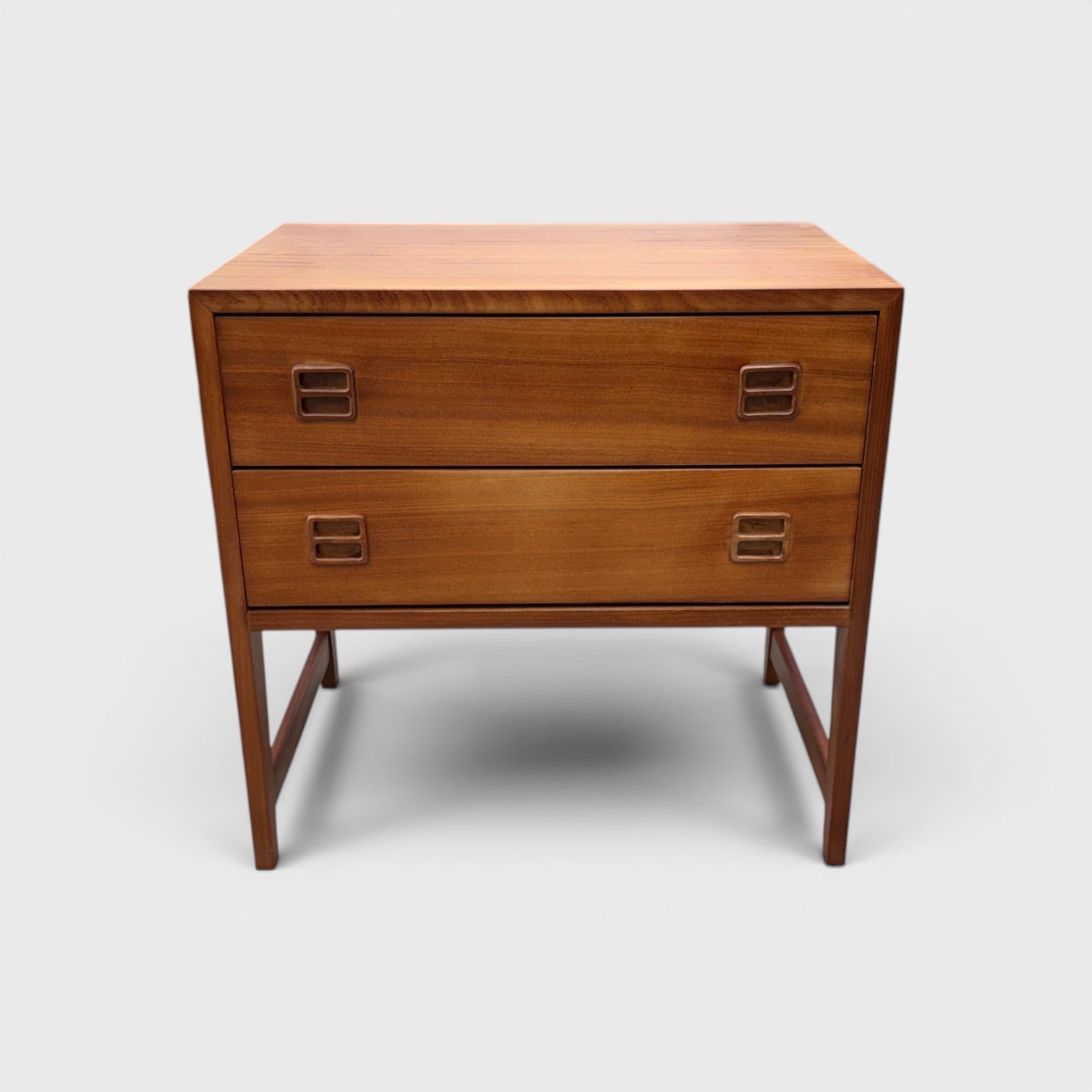 Mid-Century 2 Draw Bedside Table by Rudi Schwarz