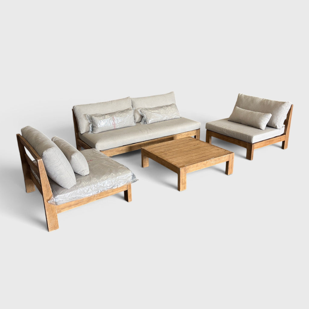 Freedom Cannes 4 Piece Outdoor Set - Natural