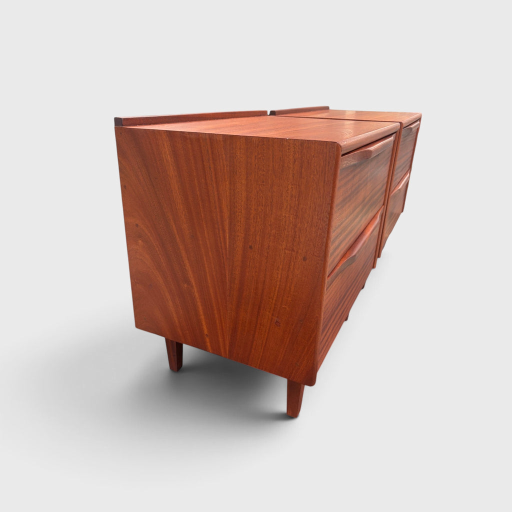 Mid-Century Solid Mahogany Bedside Tables