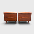 Mid-Century Solid Mahogany Bedside Tables