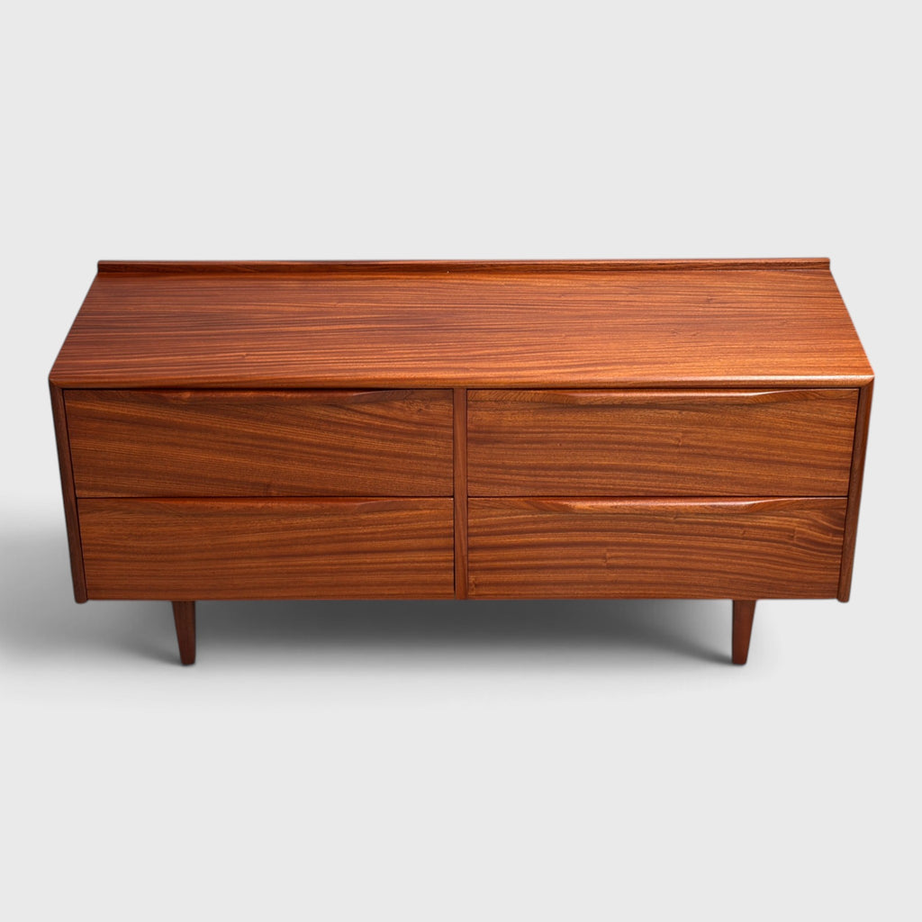 Mid-Century Solid Mahogany Lowboy