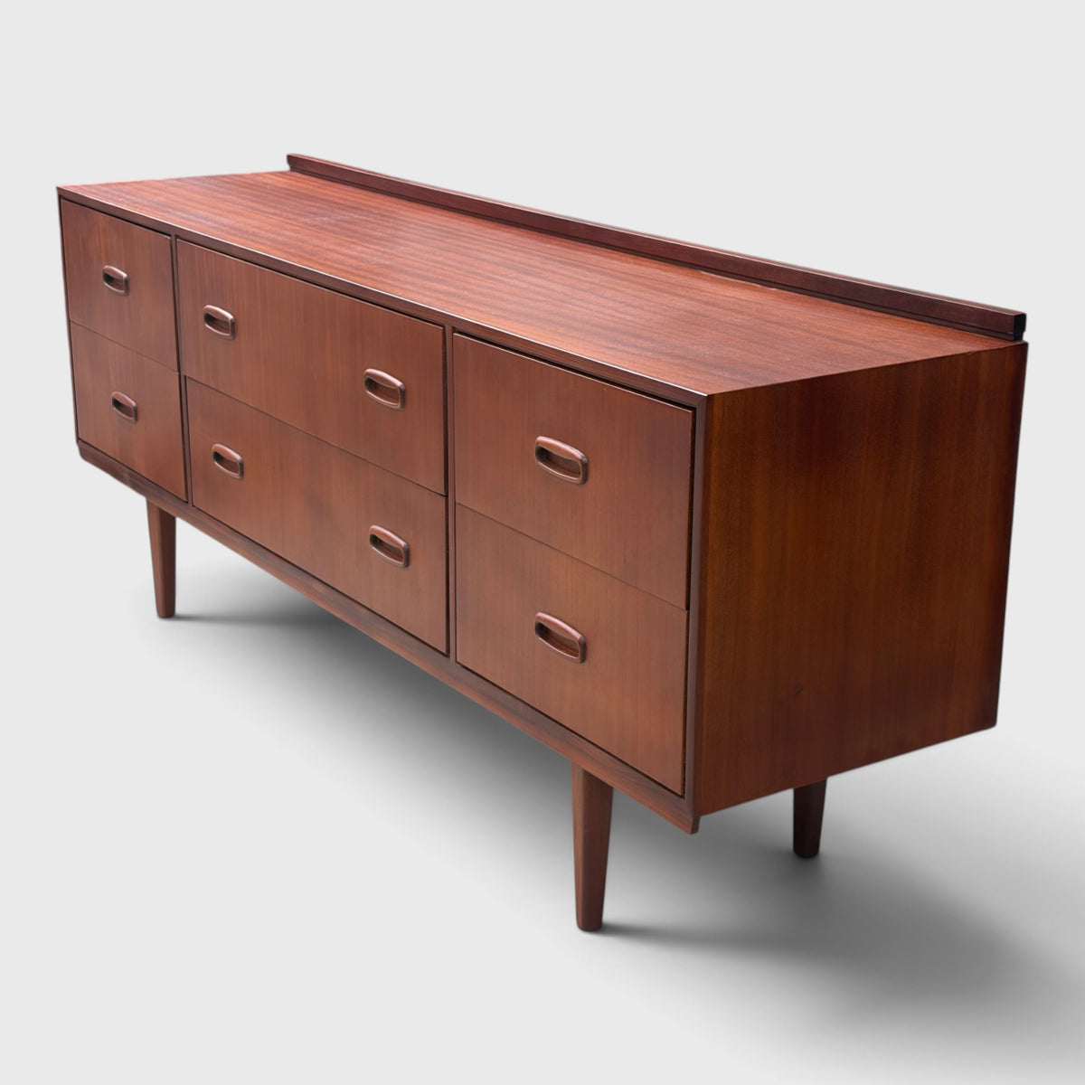 Mid Century 6-Draw Lowboy