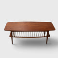 Mid-Century Solid Mahogany Coffee Table