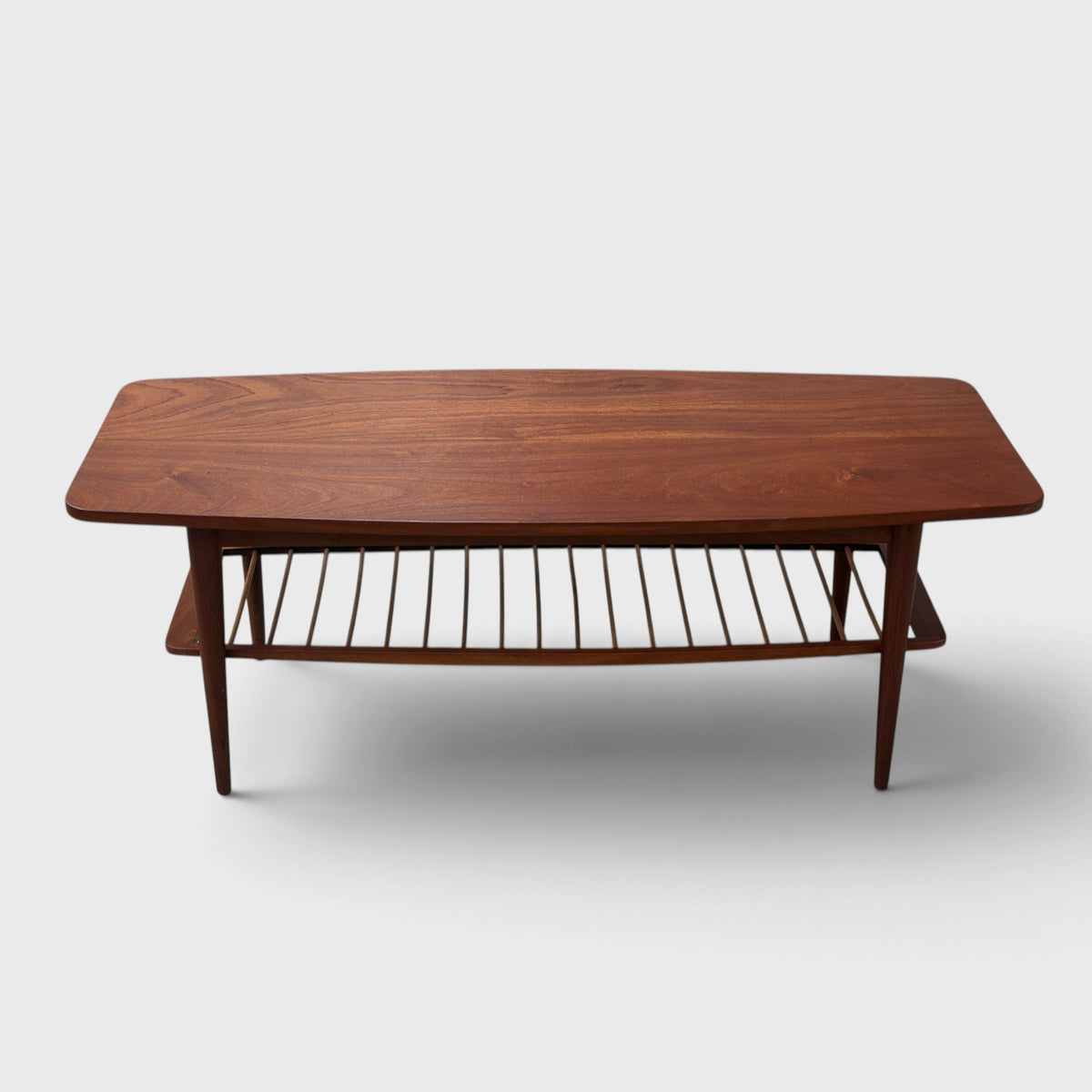 Mid-Century Solid Mahogany Coffee Table