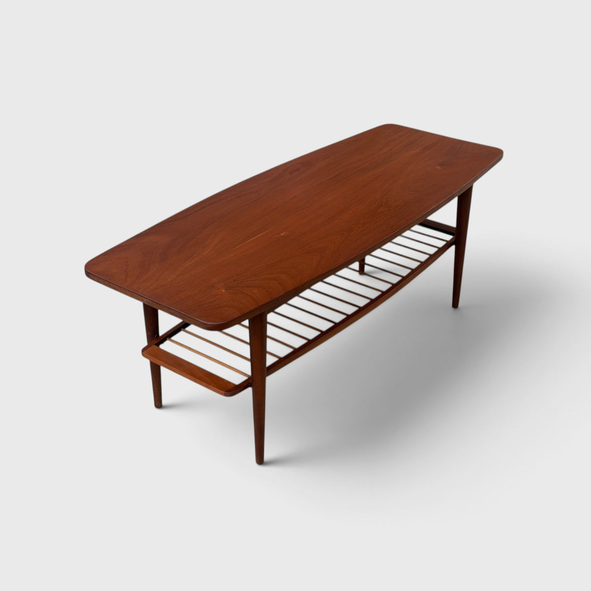 Mid-Century Solid Mahogany Coffee Table
