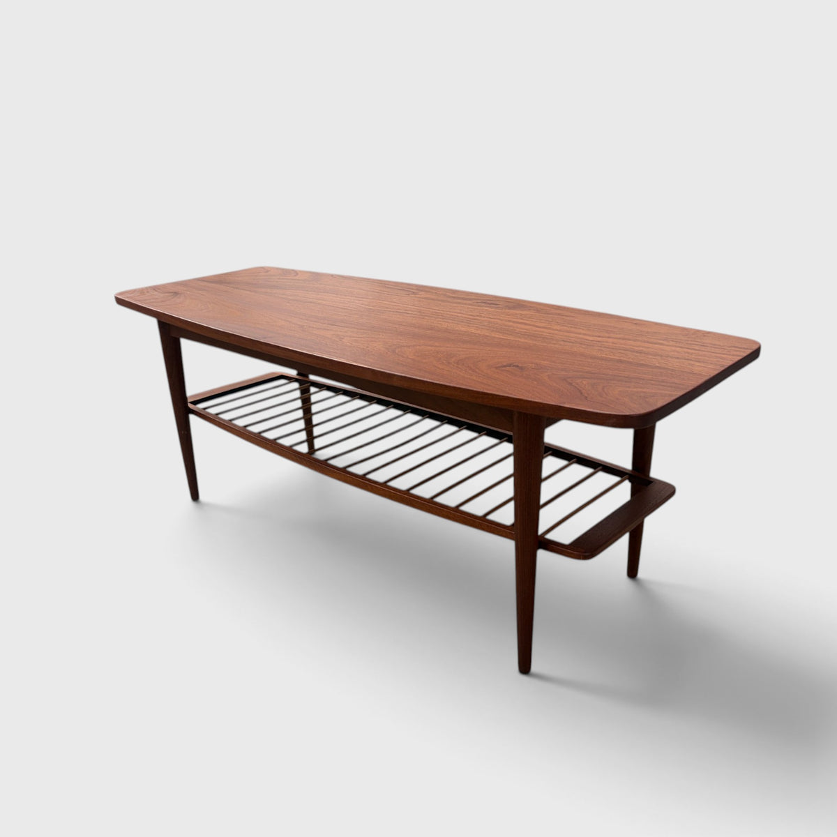 Mid-Century Solid Mahogany Coffee Table
