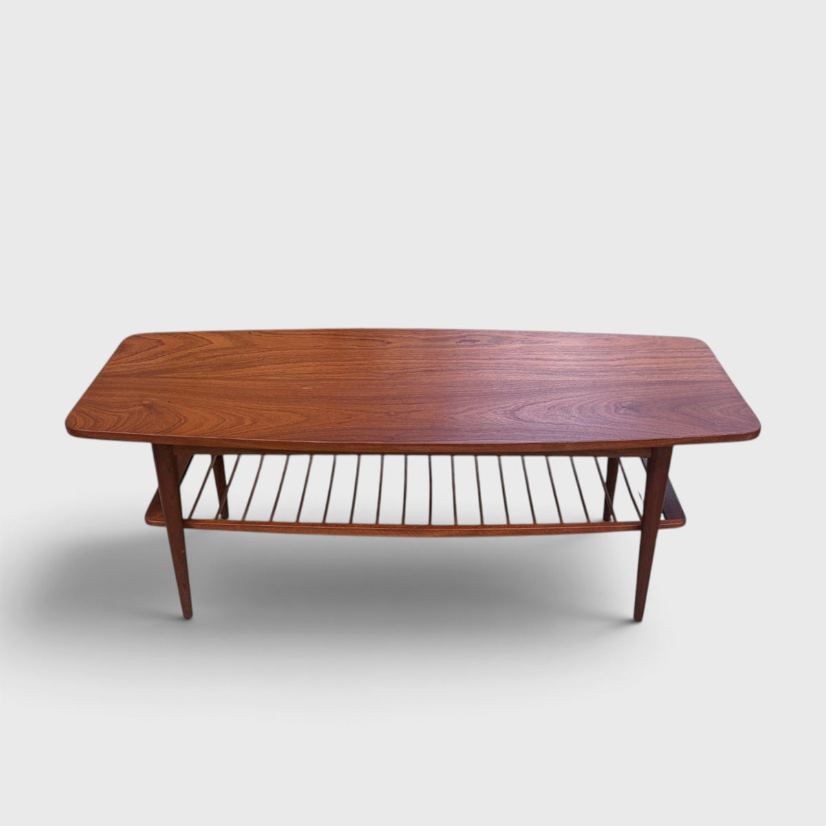Mid-Century Solid Mahogany Coffee Table