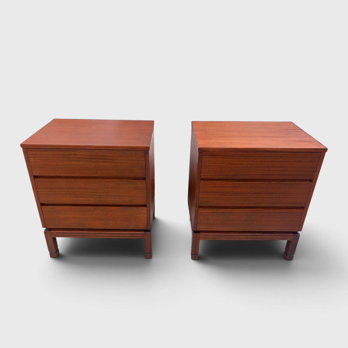 Mid-Century Danske Mobler Large Bedside Tables