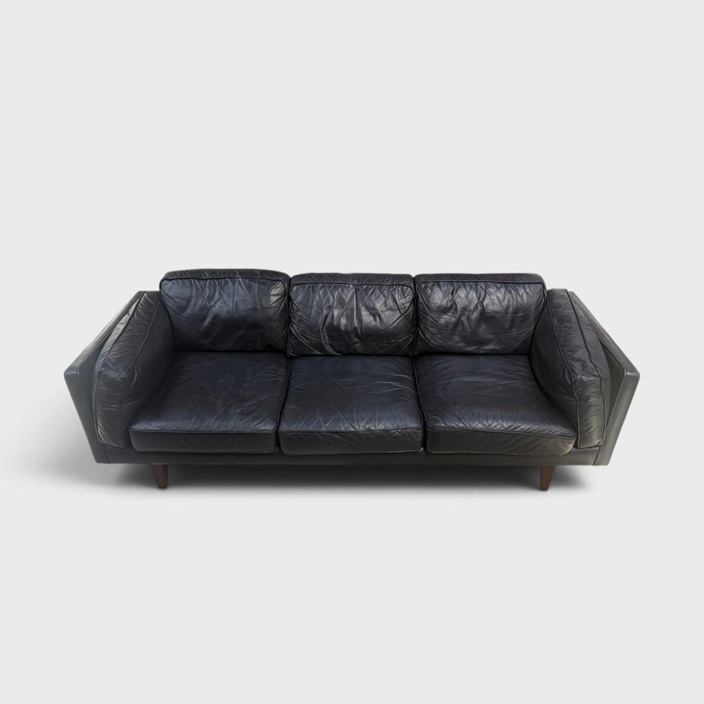 Freedom Dahlia 3 Seater Couch - Black Leather