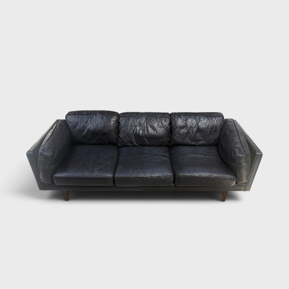 Freedom Dahlia 3 Seater Couch - Black Leather