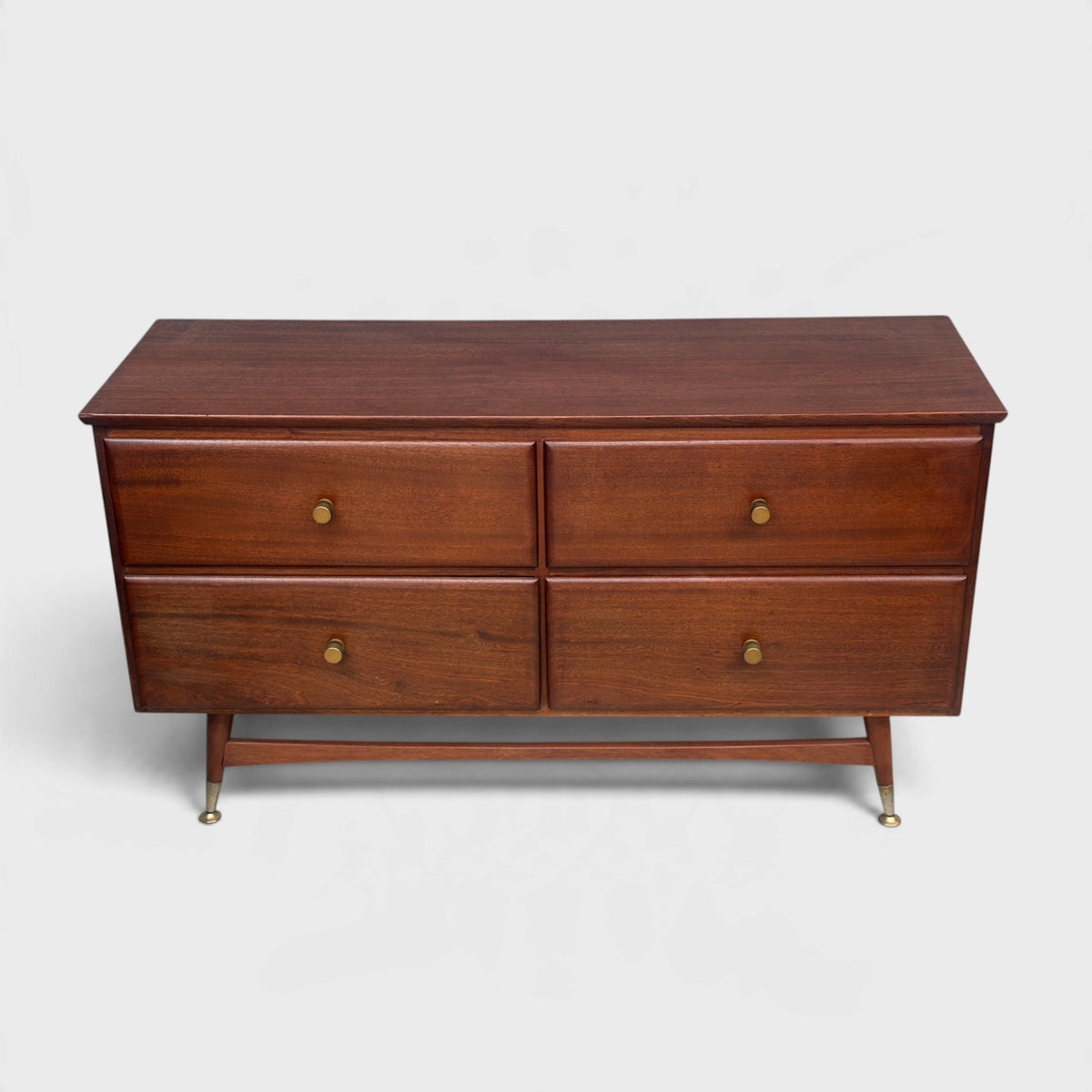 Mid-Century 4 Draw Lowboy Solid Mahogany