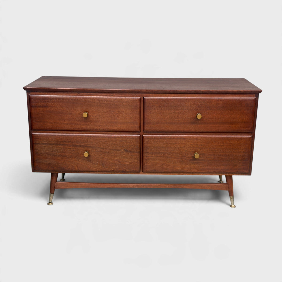 Mid-Century 4 Draw Lowboy Solid Mahogany