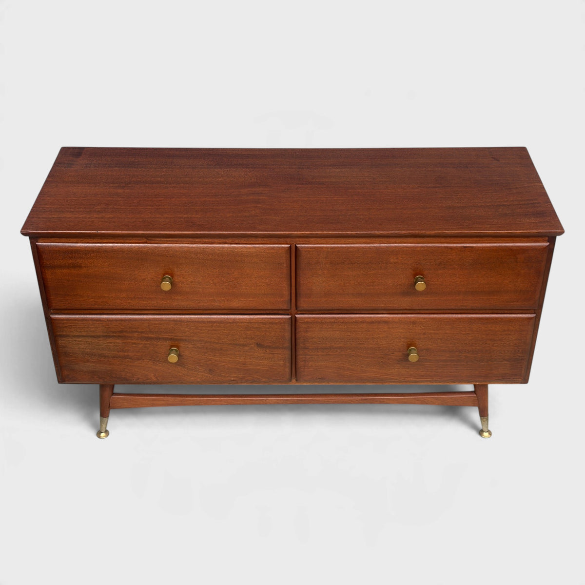 Mid-Century 4 Draw Lowboy Solid Mahogany
