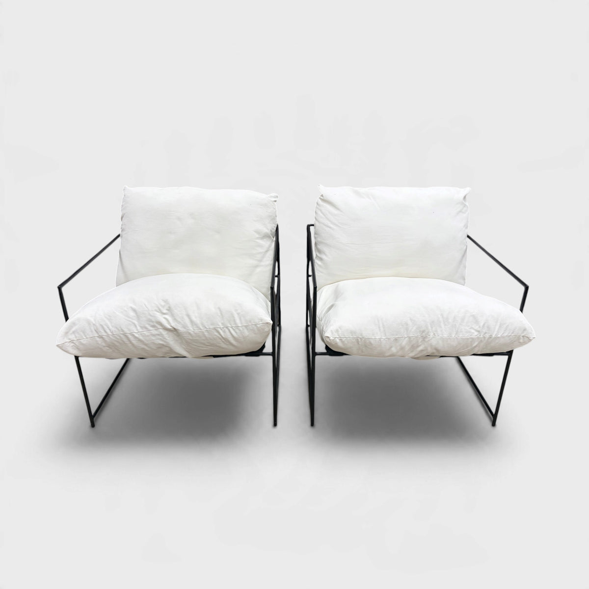 Cuchi Oscar Swing Chairs Pair - Cream