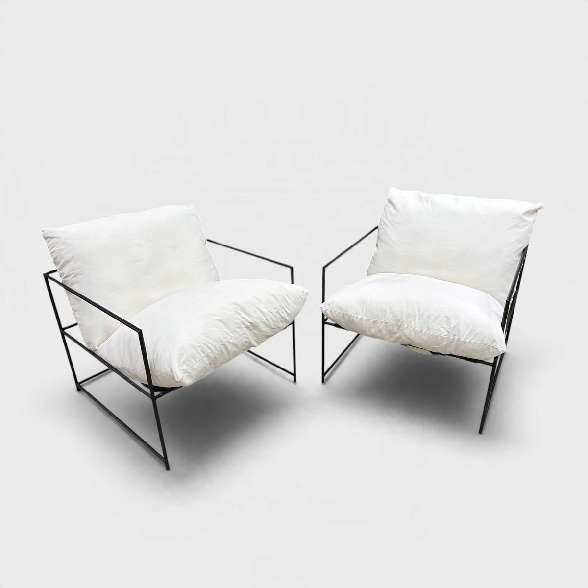 Cuchi Oscar Swing Chairs Pair - Cream