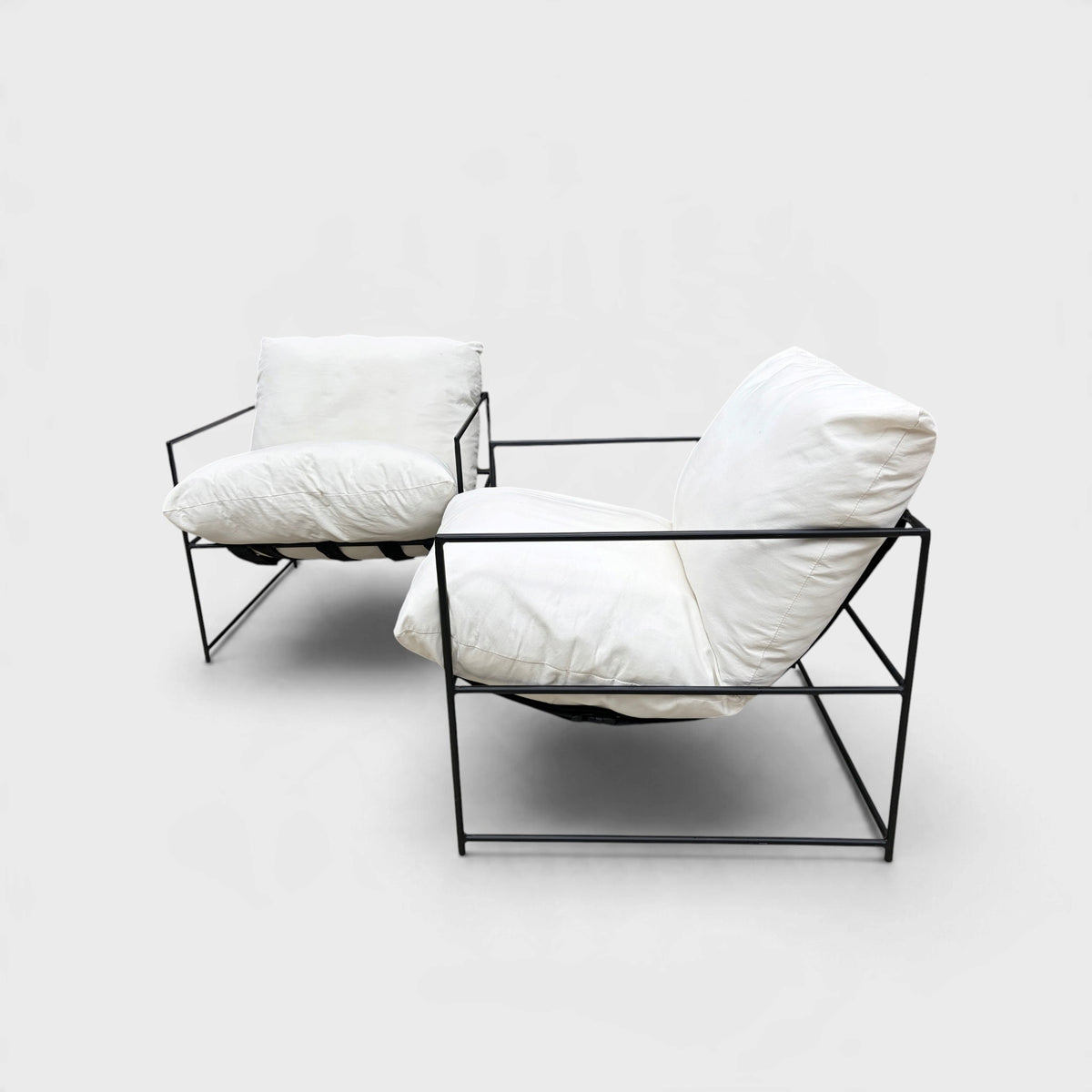 Cuchi Oscar Swing Chairs Pair - Cream