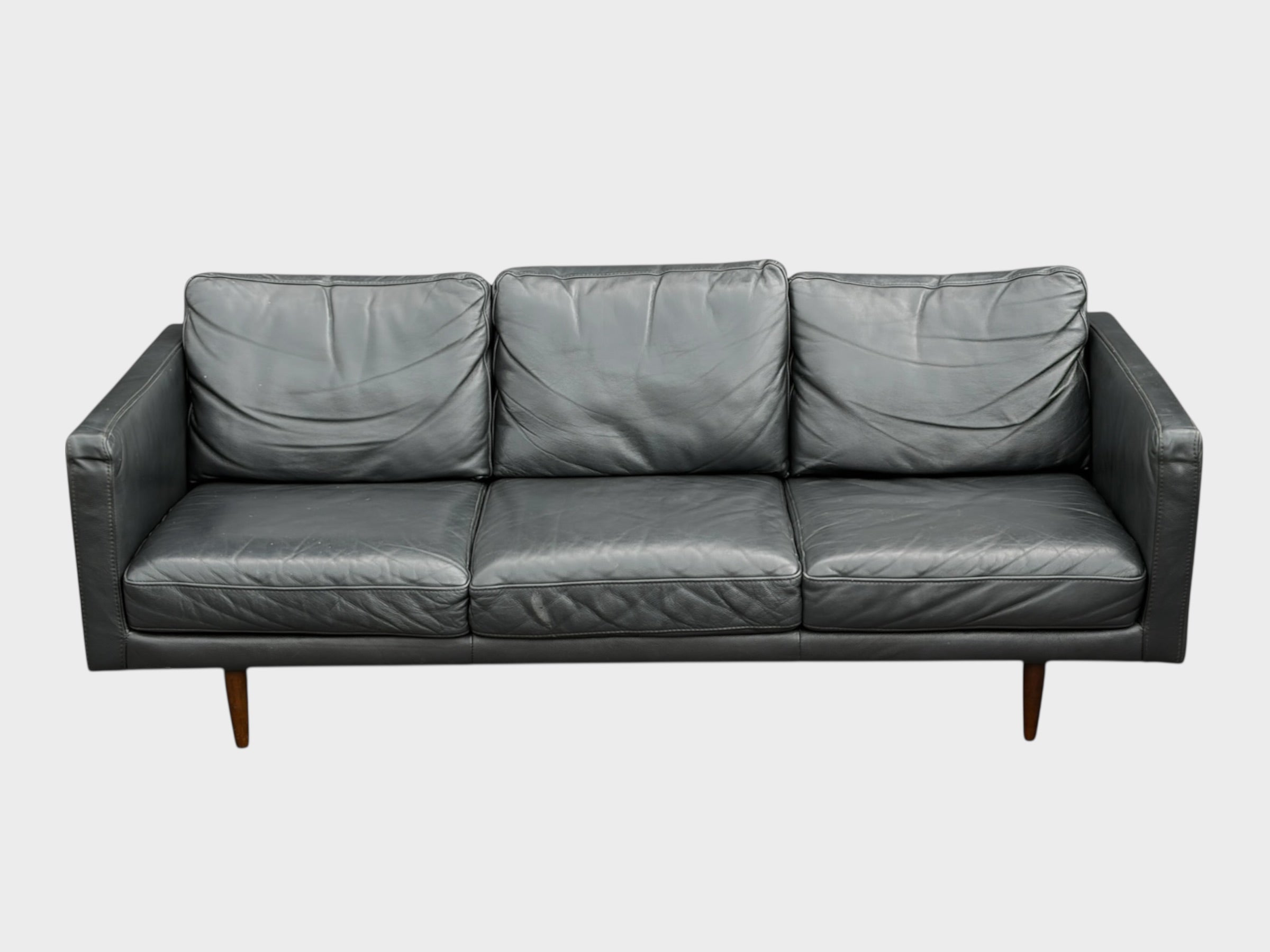 Freedom Docklands Black Leather - 3 Seater