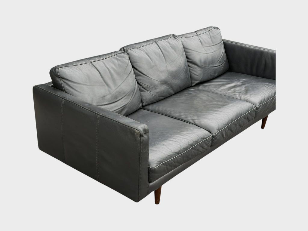 Freedom Docklands Black Leather - 3 Seater