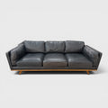Freedom Dahlia 3 Seater Couch - Black Leather