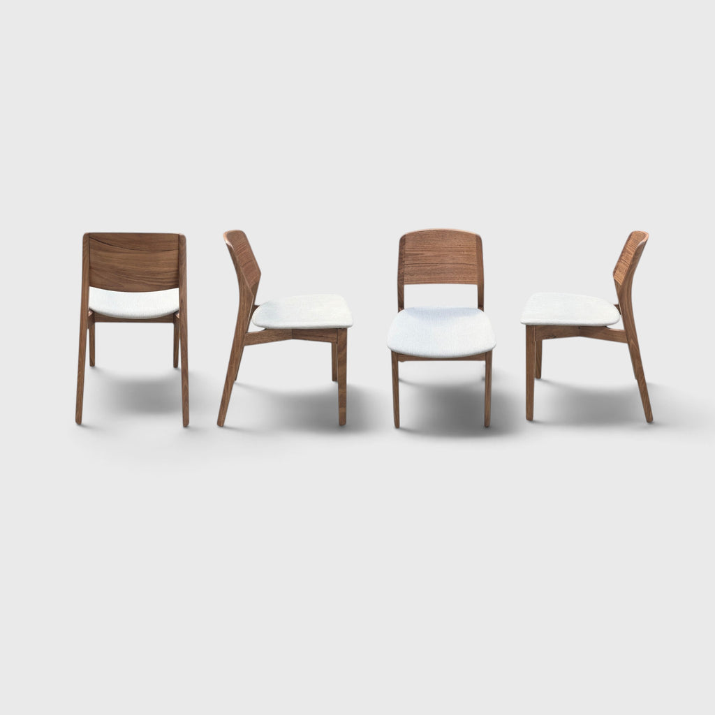 4x Freedom Bowral Dining Chairs - Eucalyptus