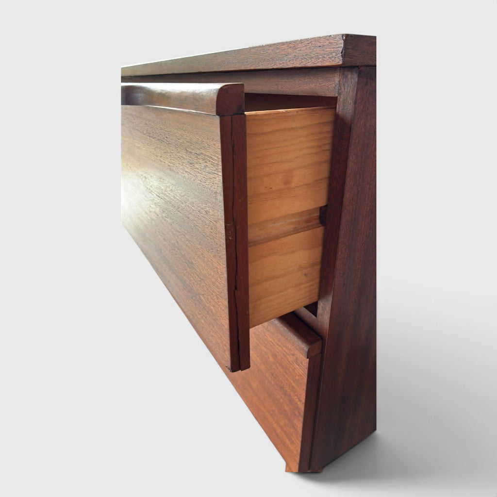 Mid-Century Modern Walnut Lowboy Sideboard