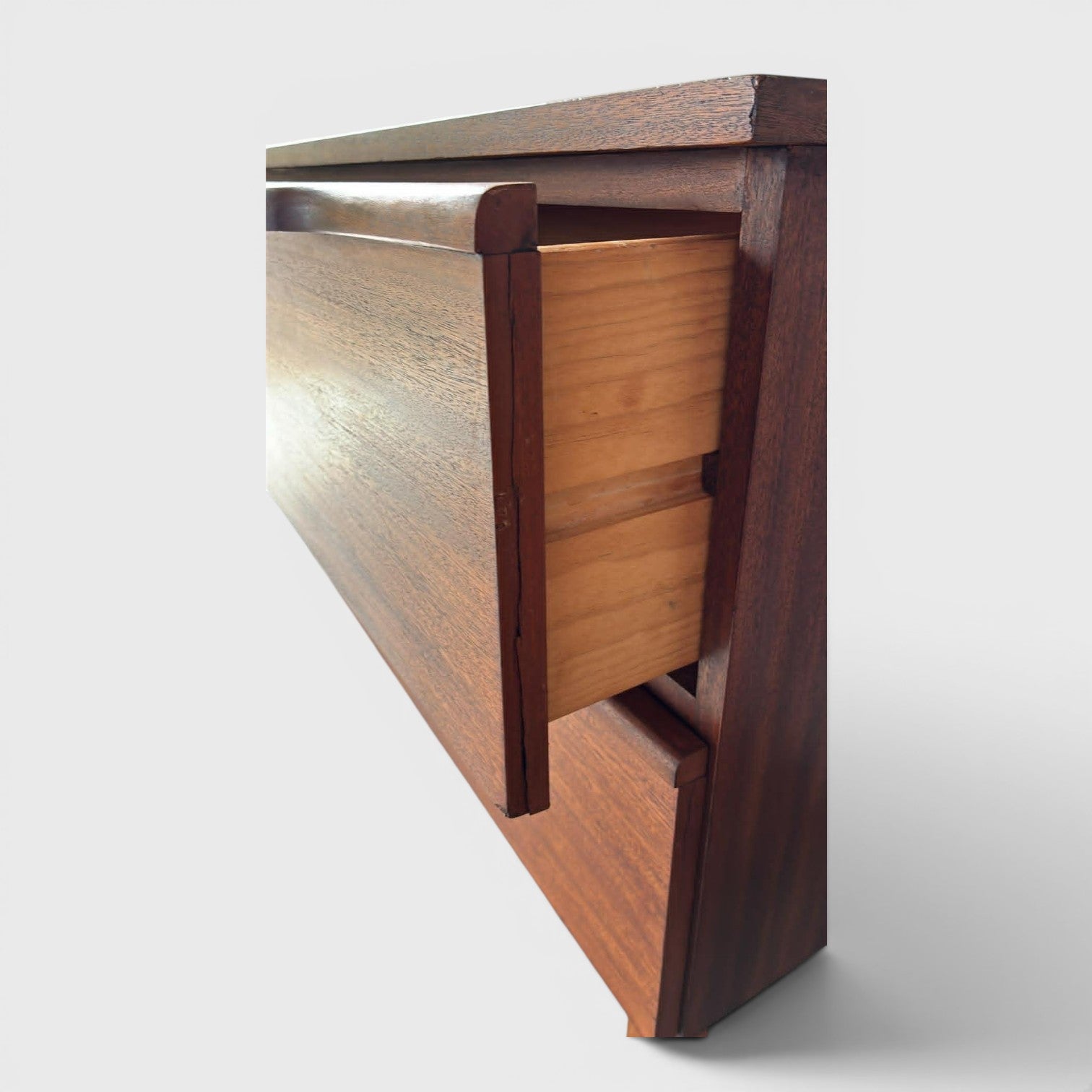Mid-Century Modern Walnut Lowboy Sideboard