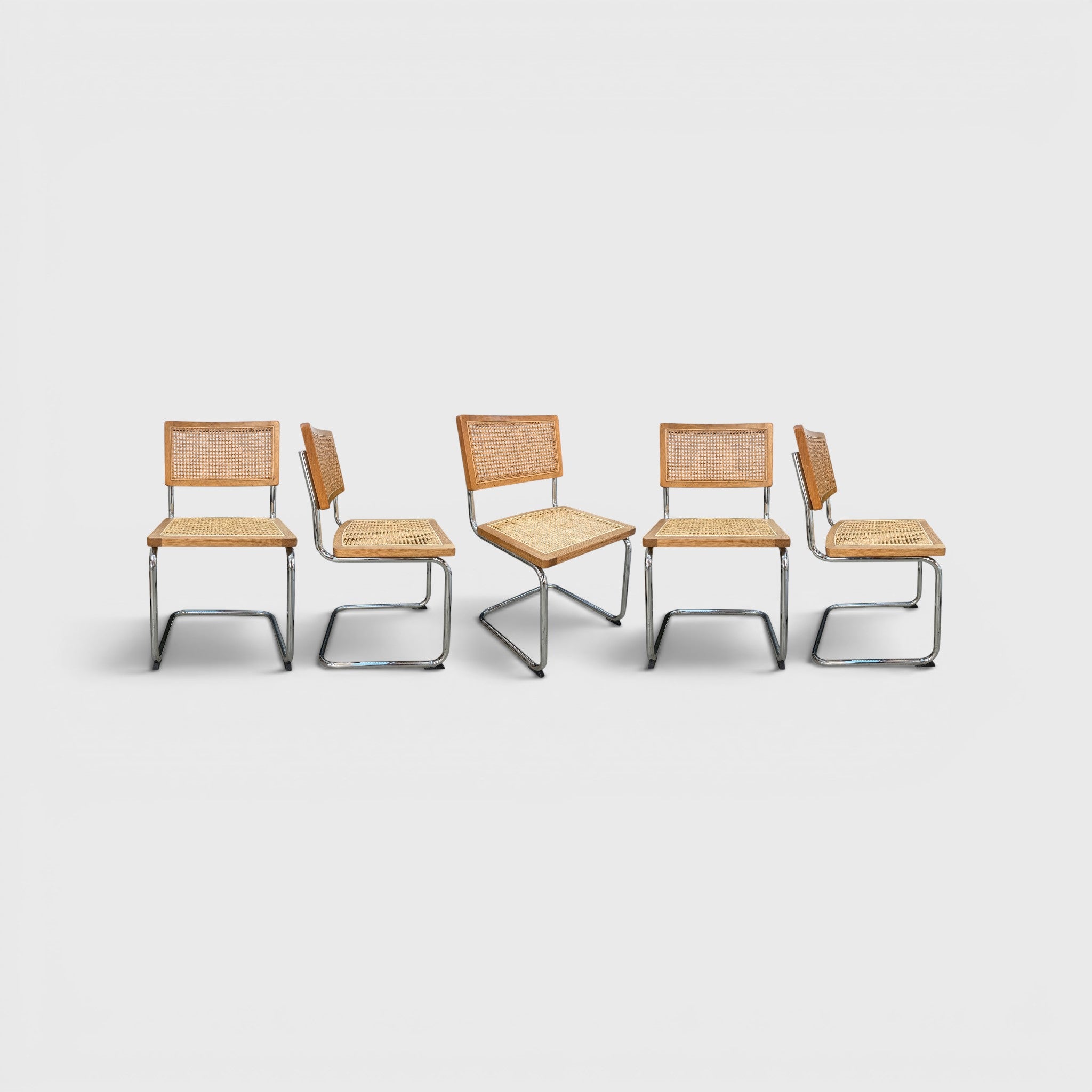 Cesca Breuer Dining Chair 5x - Natural