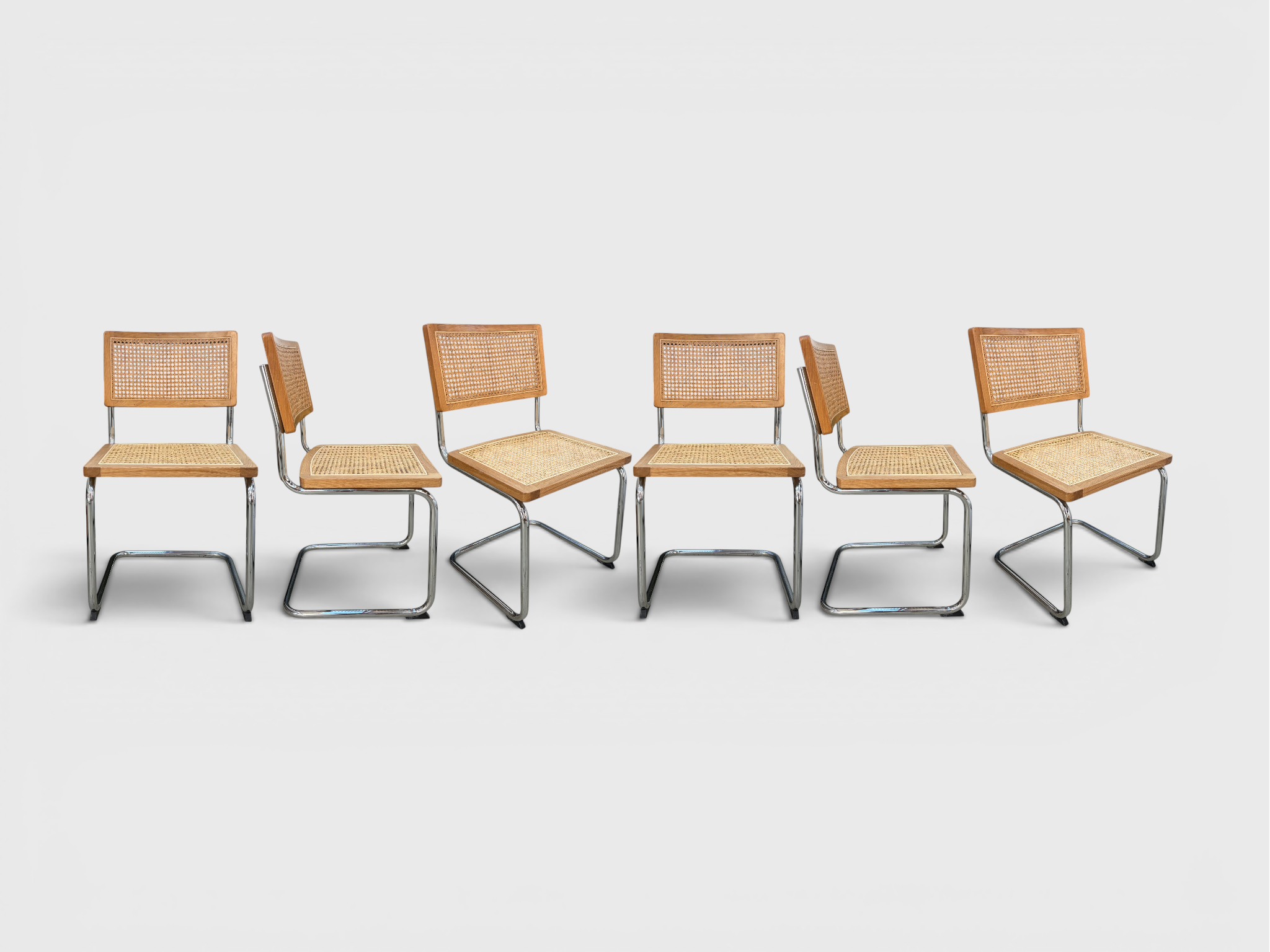 Cesca Breuer Dining Chair 6x - Natural
